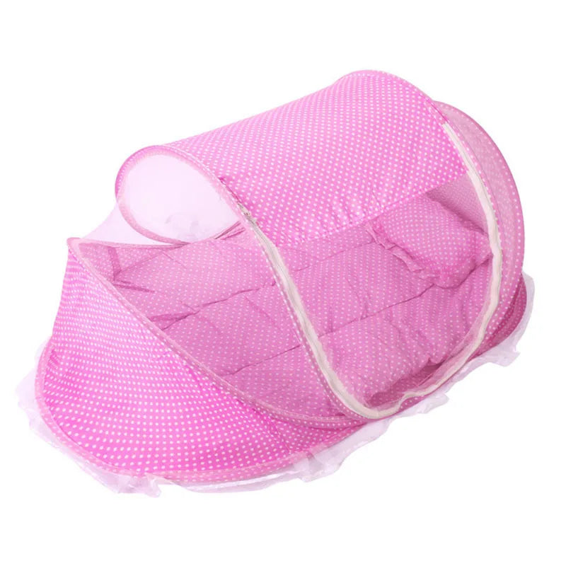 Baby Bed Mosquito Net Baby Bed Crib Folding Net Mosquito Net Mattress Pillow Suit Newborn Cradle Mesh Tent Net Baby Bedding
