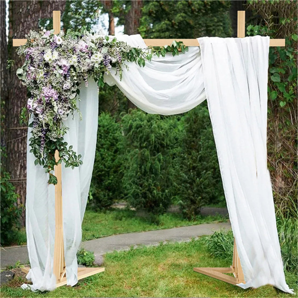 Solid Wooden Wedding Backdrop Stand, Arch Archway Door, Party Garden Trellis, Pergola, Flower Plants Rack, 3x3m