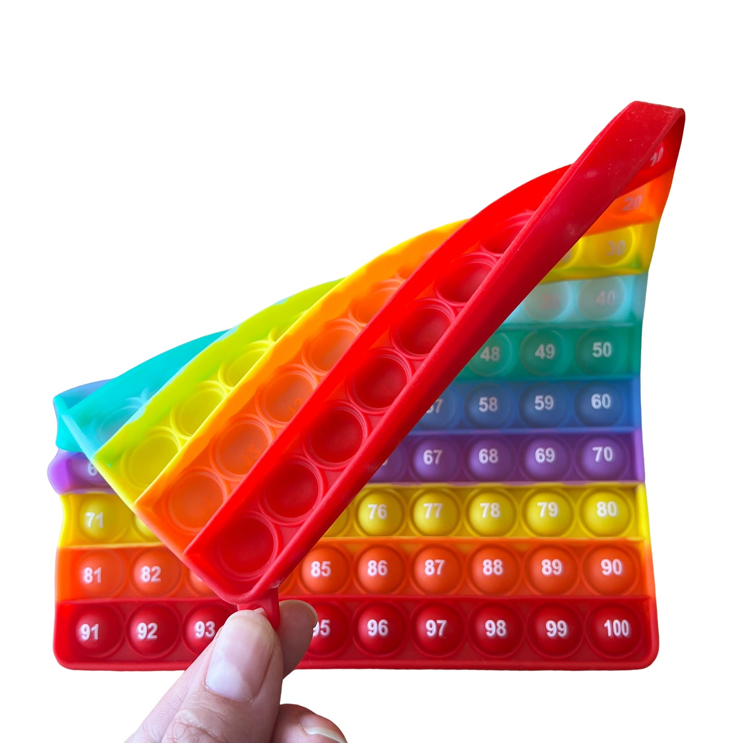 Interactive Math Learning Toy ，Silicone Number Counting Board 1-100, Sensory Fidget Game for Kids，Educational Classroom
