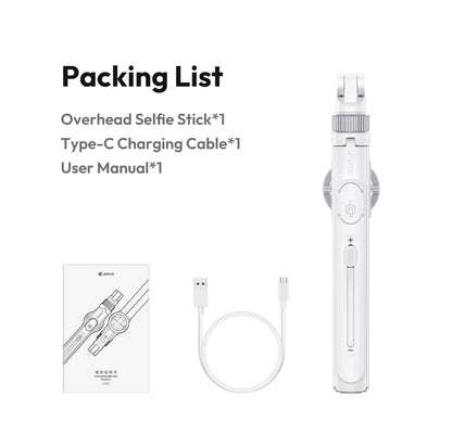Ulanzi TT88 Overhead Selfie Stick 1.44M with MagSafe Clamp Photograph Tripod for Phone Livestreaming Vlog with Remote Control