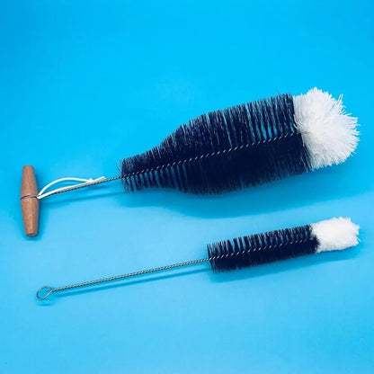 Soda Stream Bottle Brush With Beechwood Handle Glassware Jars Cleaner Kitchen Cleaning Tool Drink Wineglass Cup Cleaning Brush