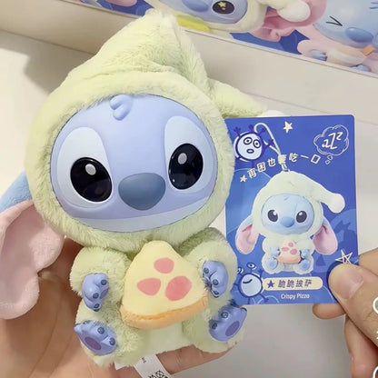 Disney  New Stitch Eat Some Thing Before Sleep Series Vinyl Blind Box Bag Pendant Cute Plush Doll Mystery Box Toy Surprise Gifts