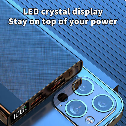 20000Mah Power Bank Portable Fast Charger Battery Pack USB LCD For Mobile Phone