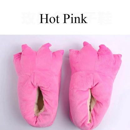 Kids Dinosaur Slippers - Cozy Animal Paw House Shoes for Boys & Girls | Cartoon Stitch Design