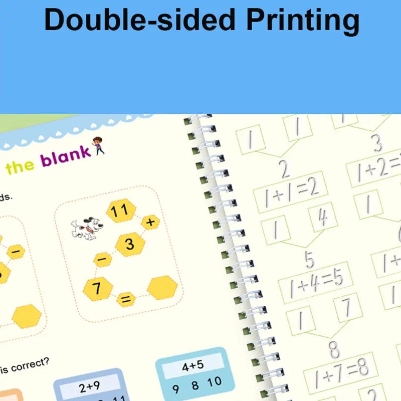 Writing Exercise Books English Groove Magic Practice Copybook Children's Book Learning Numbers Letters Alphabet Calligraphy Gift