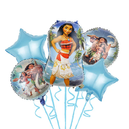 Disney Moana Birthday Decoration Tableware Cup Plate Backdrop Banner Kit Vaiana Moana Theme Happy Party Deco Balloons Supply Set