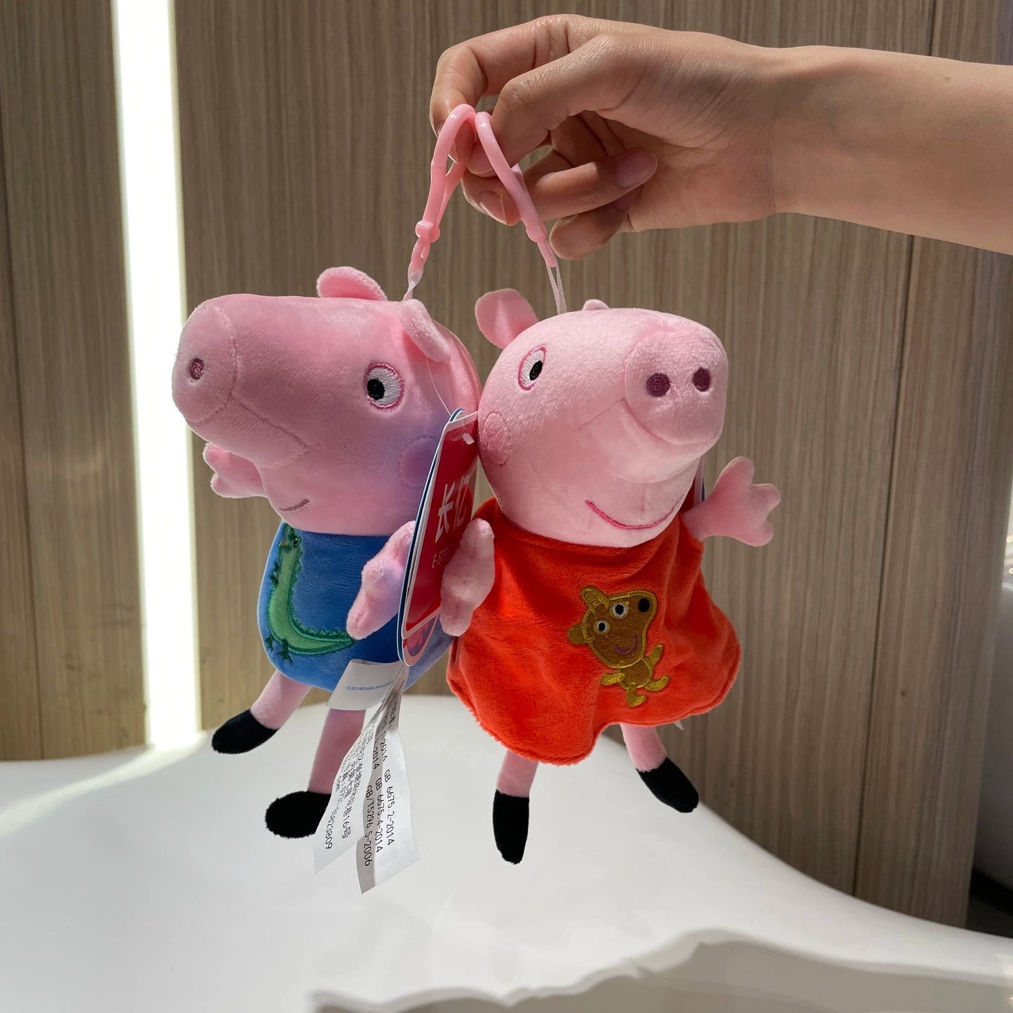 19cm 100% Genuine PEPPA PIG Stuffed Soft Doll Peppa George Zoe Suzy Rebecca Emily Danny Pedro bear Dinosaur Children Plush toy