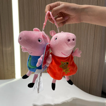 19cm 100% Genuine PEPPA PIG Stuffed Soft Doll Peppa George Zoe Suzy Rebecca Emily Danny Pedro bear Dinosaur Children Plush toy