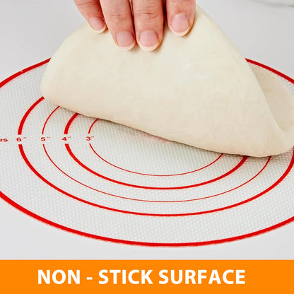 Silicone Bread Sling for Dutch Oven, Reusable Baking Mat with Long Handles, Non-Stick Sheet Liners for Transferable Dough Pastry