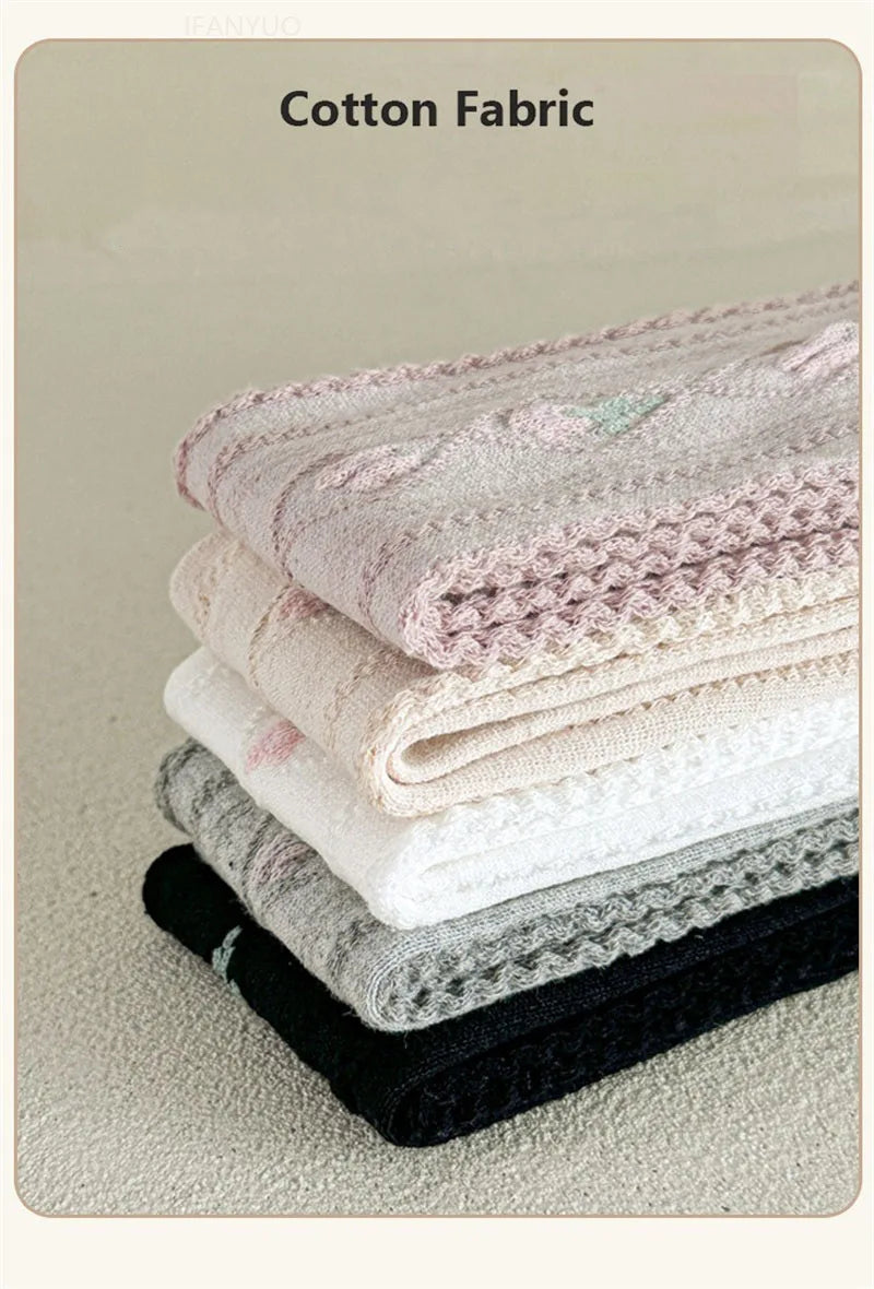 1-12Years Kids Autumn Elastic Tights Jacquard Soft Teenager Leggings Girls Knit Cotton Pantyhose Sweet Cute Baby Bottom Clothes