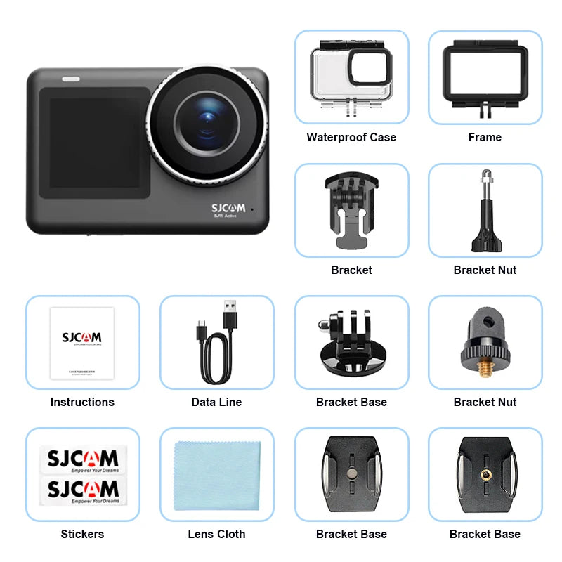 SJCAM Flagship SJ11 Action Camera 4K 2.33" Touch Screen Waterproof 5G WiFi Active HDR Video action cam camera sport