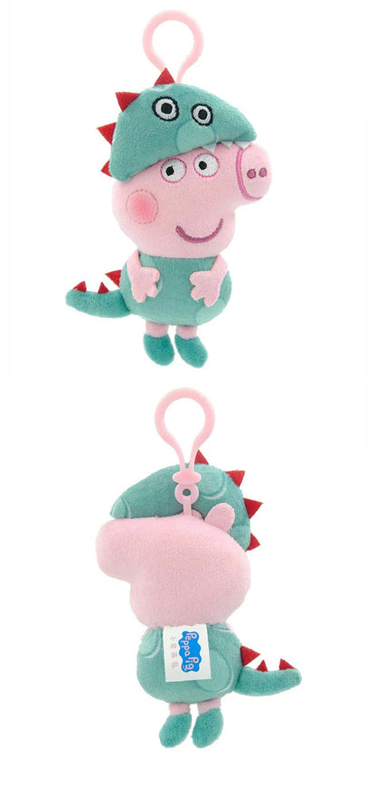 Peppa Pig 12cm Small Pendant Plush Doll George Pig Backpack Pendant Key Decoration Children's Gifts Cartoon Anime Toy Ornaments