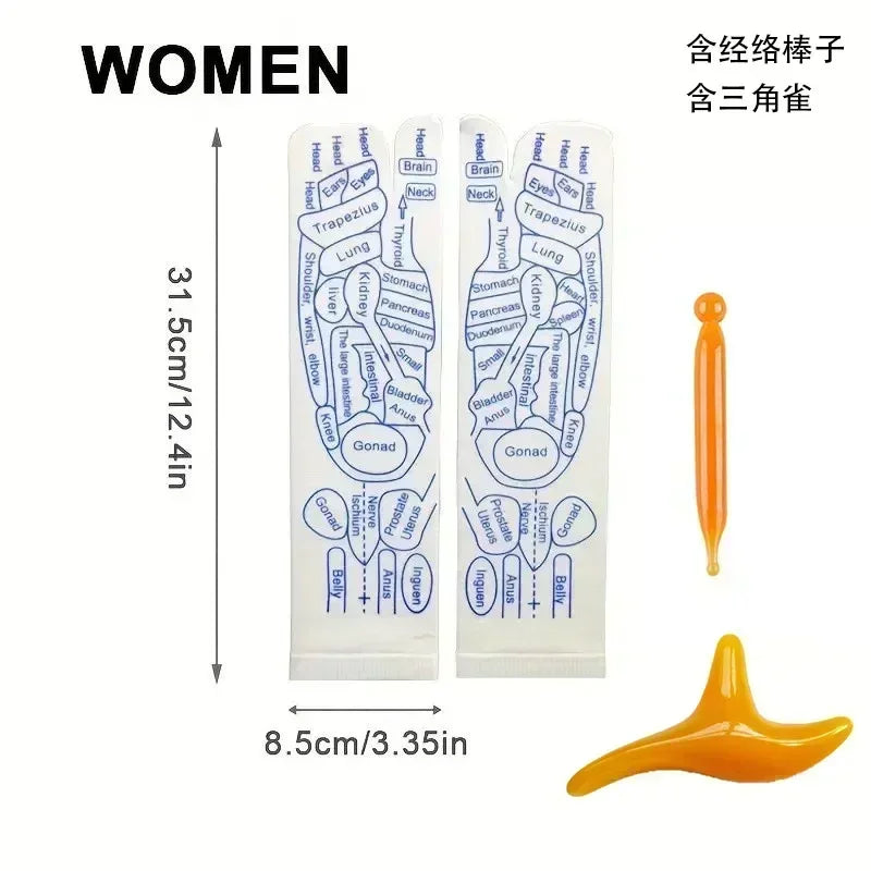 1 Set Socks Acupressure Foot Care Massage Relieve Tired Feet Massager Reflexology Socks Foot Acupoint Massage Tool Physiotherapy