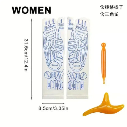 1 Set Socks Acupressure Foot Care Massage Relieve Tired Feet Massager Reflexology Socks Foot Acupoint Massage Tool Physiotherapy