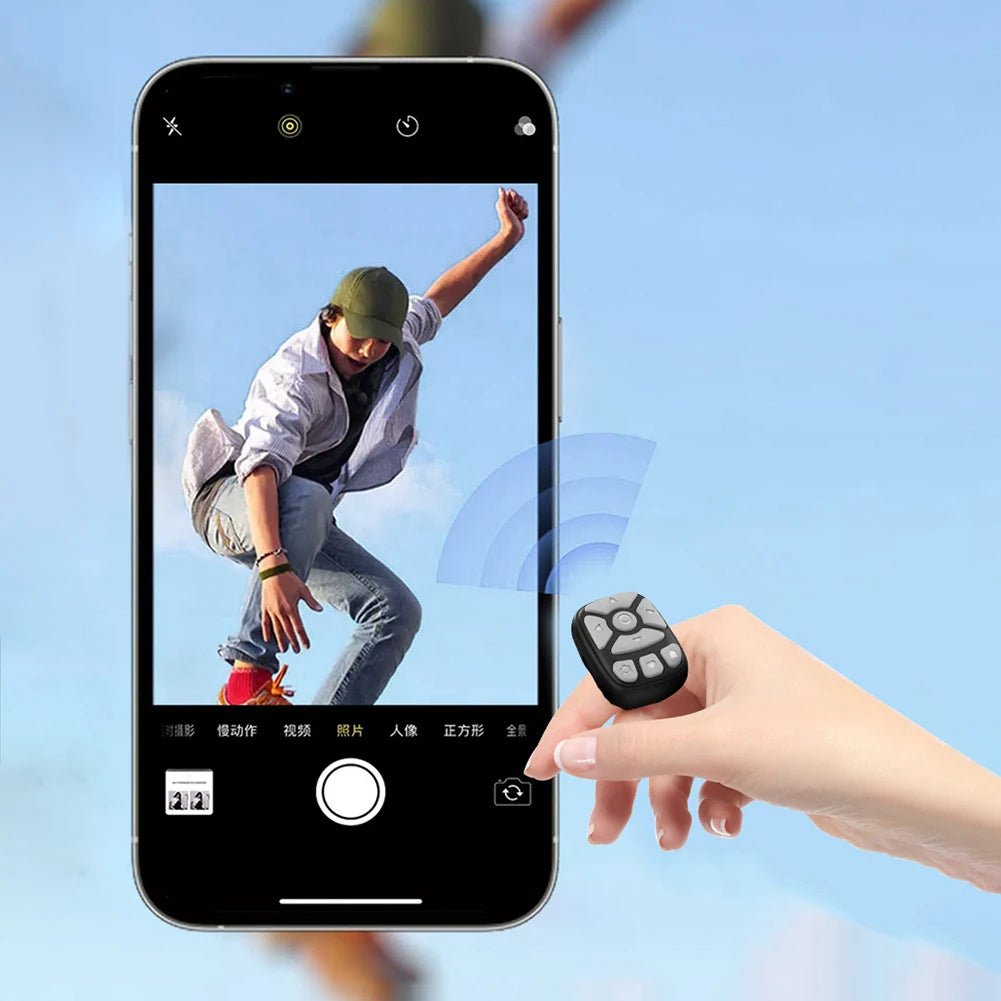 for TIK Tok Scrolling Ring Bluetooth-Compatible Selfie Stick Camera Controller Fingertip Selfie Video Controller for iPhone-iPad