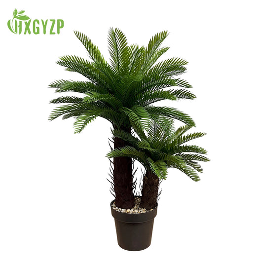 HXGYZP Coconut Palm Artificial Plant Potted Large Tropical Tree With Black Plastic Pot Indoor Outdoor Home Decoration Plants