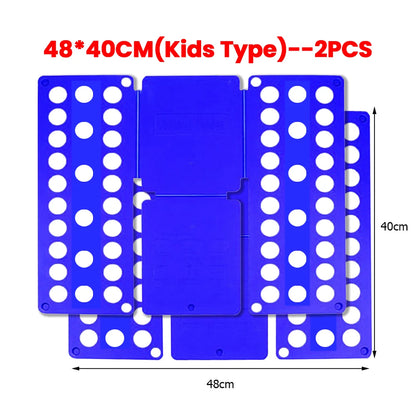 Plastic Clothes Folding Board Easy and Fast Kids Laundry Folder Shirt Folding Board Home Storage Tool for Kid Children Adults
