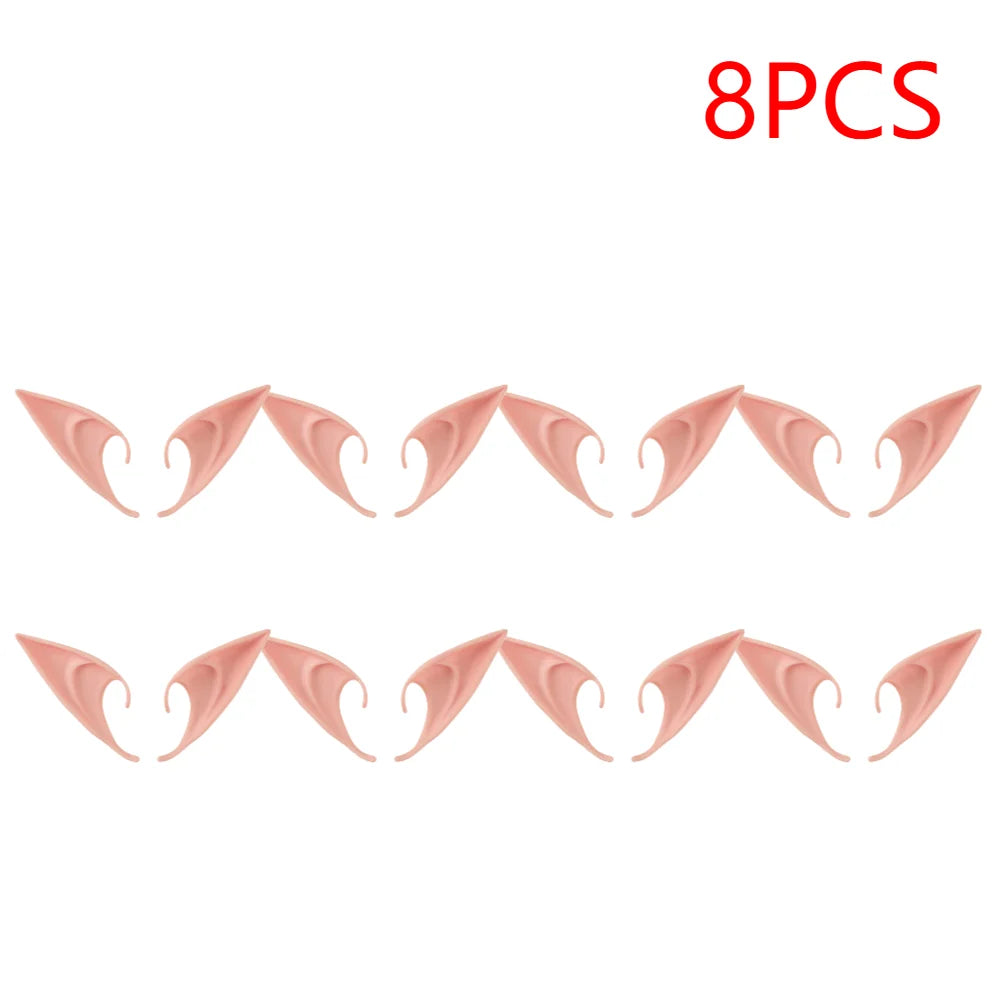 1-20pair Mysterious Angel Elf Ears Artificial Latex Ears for Halloween Decor Fairy Cosplay Costume Masquerade Accessories