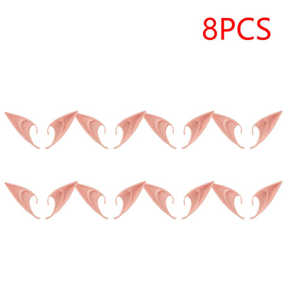1-20pair Mysterious Angel Elf Ears Artificial Latex Ears for Halloween Decor Fairy Cosplay Costume Masquerade Accessories