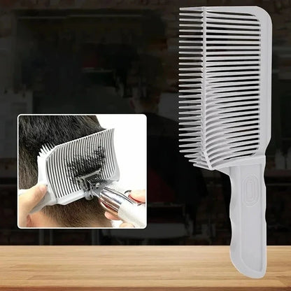 Fading Comb Professional Barber Clipper Blending Flat Top Hair Cutting Comb For Men Heat Resistant Fade Brush Salon Styling Tool