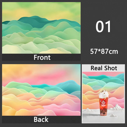 3D Double Sided Photography Backdrops 57*87cm Photos Background Props Product Food Photo Decoration Accessories Wallpaper