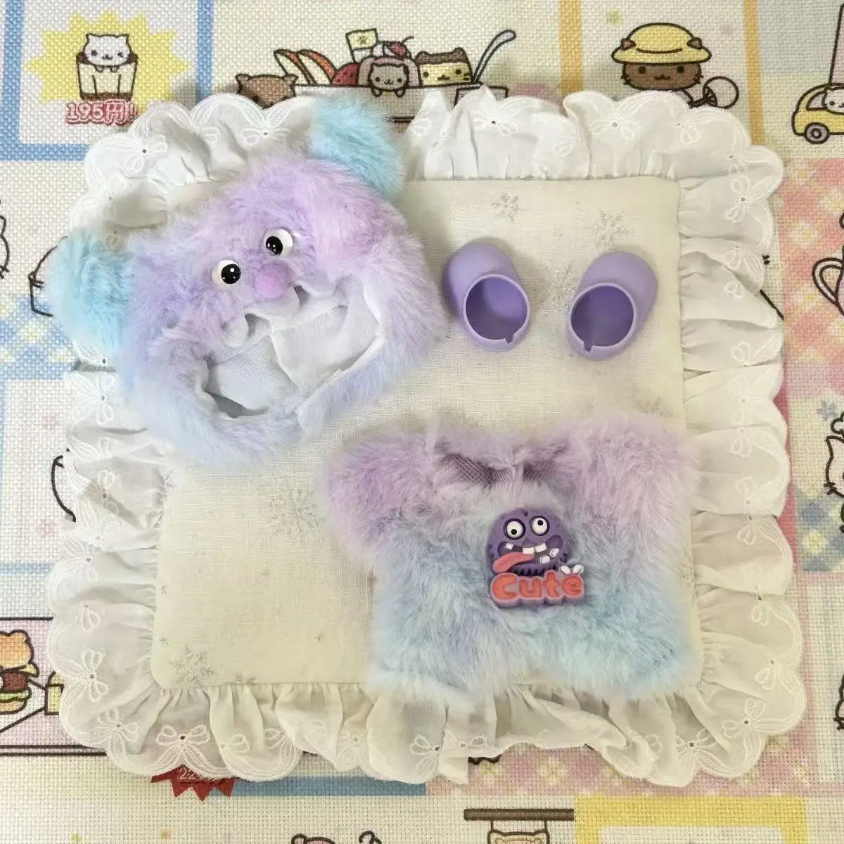 Handmade Baby Clothes Plush Hakimi Baby Clothes 17cm Vinyl Doll Pendant, First Generation Standing Style Baby Clothes Replacemen