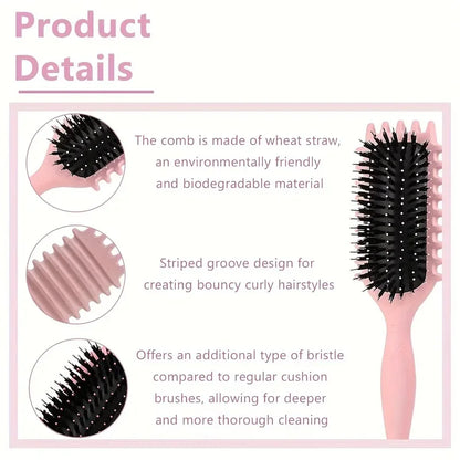 1/2pcs Hair Beauty Set Detangling Candy Brush with Continuous Spray Bottle Soft Curly Hair Care Brush Kit Salon Styling Tools