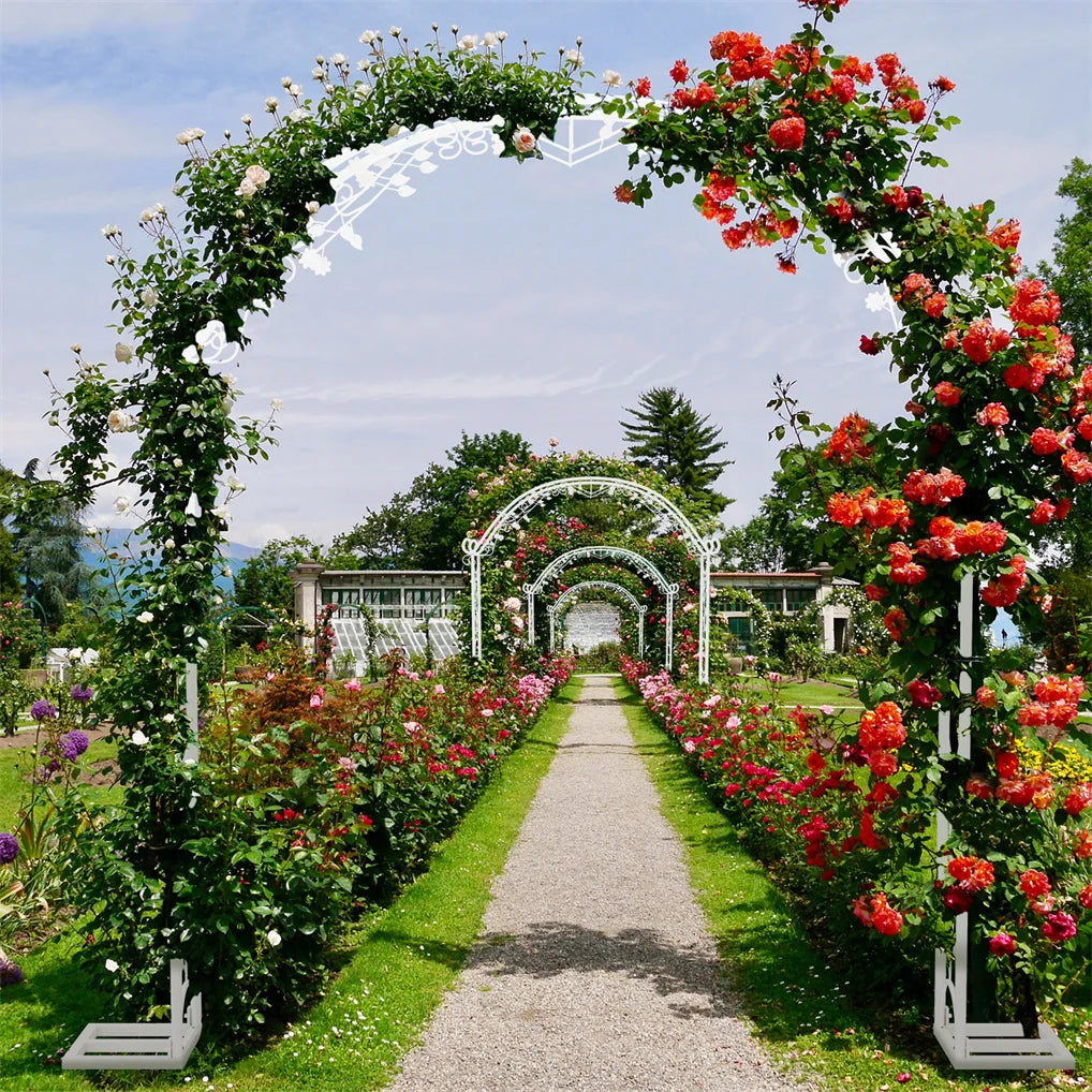 Heavy Duty Metal Wedding Arch, Garden Arbor, Trellis, Archway, Pergola, Balloon Decor Backdrop Stand