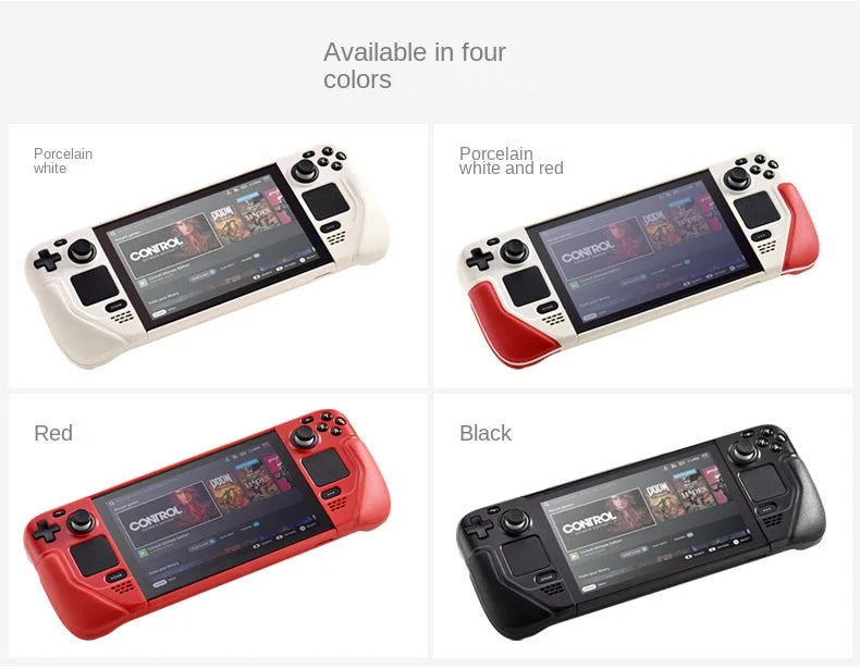 Full Protective Case for Steam Deck Cowhide wrap host Protective Soft Leather Grip Non-slip Cover hard shell bracket Accessories