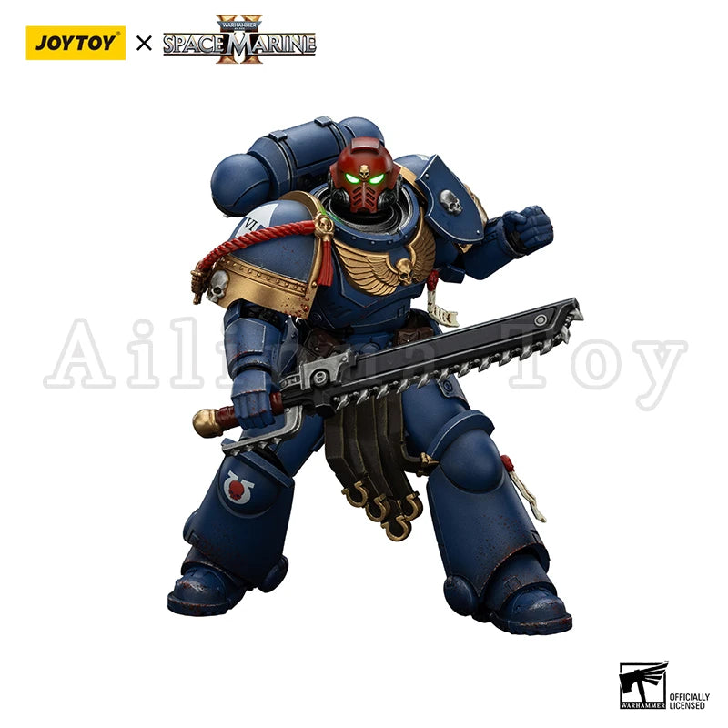 JOYTOY 1/18 Actionfigur 40K Ultramarines Lieutenant Titus Sergeant Gadriel Brother Chairon – Sammleredition