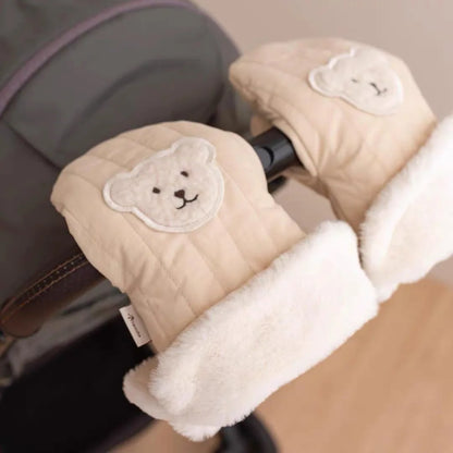 Premium Waterproof Stroller Gloves - Winter Warm Hand Muff Mittens for Pram & Pushchair (2 Pack)