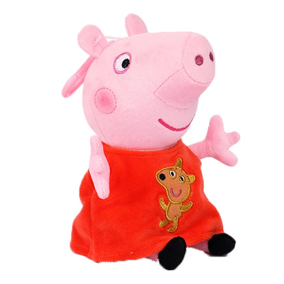 19cm 100% Genuine PEPPA PIG Stuffed Soft Doll Peppa George Zoe Suzy Rebecca Emily Danny Pedro bear Dinosaur Children Plush toy