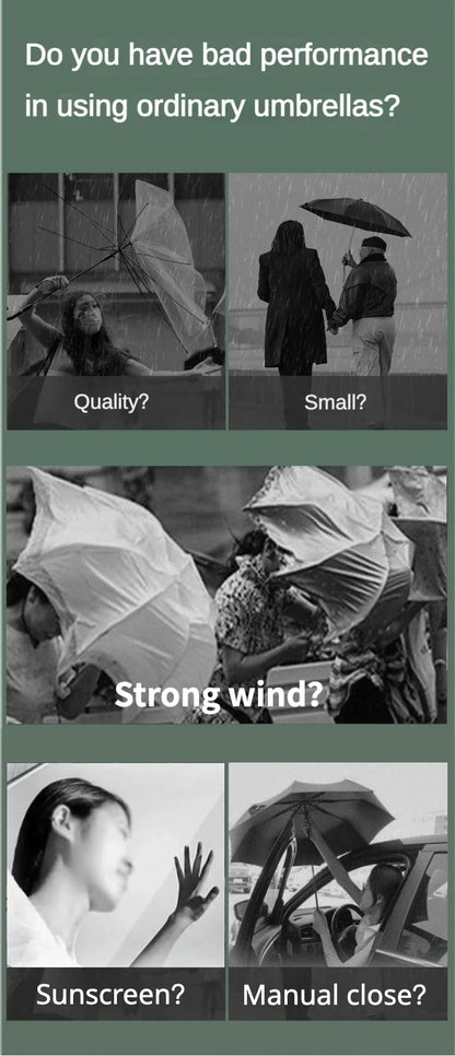 72 Bone Super Strong Windproof Automatic Folding Men Umbrella  Reinforced Large Rainproof Sun Protection Umbrellas Women