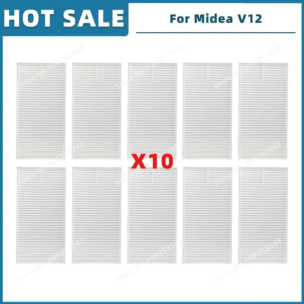 Compatible For 미디어 Midea V12 / Eureka J12 Ultra Spare Parts Accessories Consumables Main Side Brush Filter Mop Cloth Dust Bag