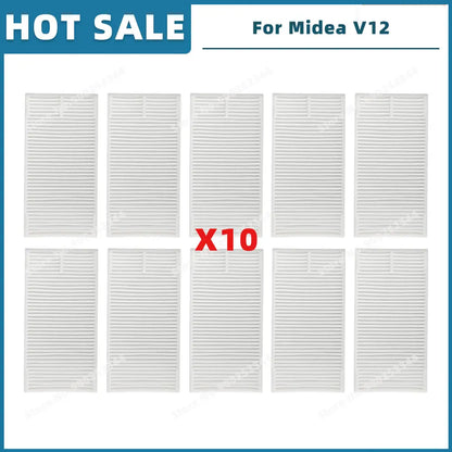 Compatible For 미디어 Midea V12 / Eureka J12 Ultra Spare Parts Accessories Consumables Main Side Brush Filter Mop Cloth Dust Bag