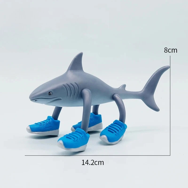 Tung Tung Tung Sahur Tralalero Tralala Italian Brainrot Monster Fusion Edition Anime Action Cartoon Ornament Fun Toy Gift Figure