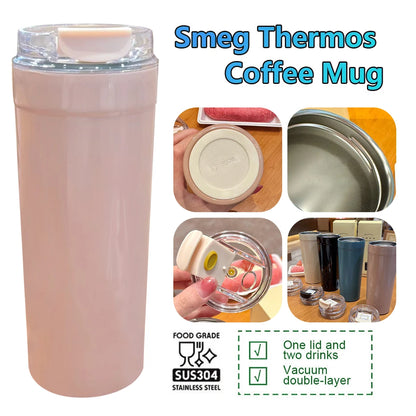 900ML Stainless Steel Vacuum Coffee Cup Heart Logo Portable Leak Proof Travel Mug Insulated Beverage Tumbler