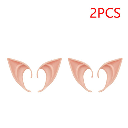 1-20pair Mysterious Angel Elf Ears Artificial Latex Ears for Halloween Decor Fairy Cosplay Costume Masquerade Accessories