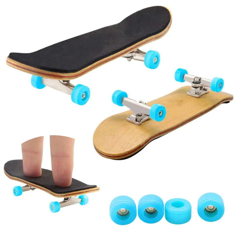 Professional Maple Finger Skateboard Wooden Fingerboard Wheels With Bearings Novelty Gifts Adults Children Cool Stuff Fun Toys