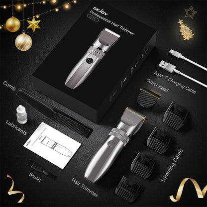 SEJOY Hair Trimmer for Men Hair Clippers for Barbers  Electric Trimmer Rechargeable Cordless Shaver (OiI Not Included)）