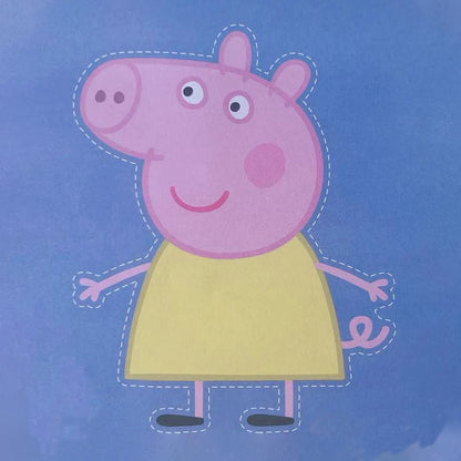 108pcs Peppa Pig Funny Paper Cuttings Origami Handmade Children's Colored Paper Kinder garten Learn Cartoon Baby Puzzle Toy Gift