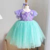 Mermaid Princess Dress for Girls Sparkly Birthday Party Gown Kids Costume Outfit Nhung Nguyen Prince Dress Baby