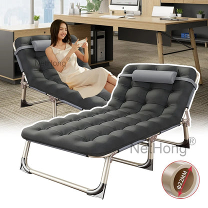 Cot Heavy-Duty Portable Camping Folding Sleeping Bed With Mattress`