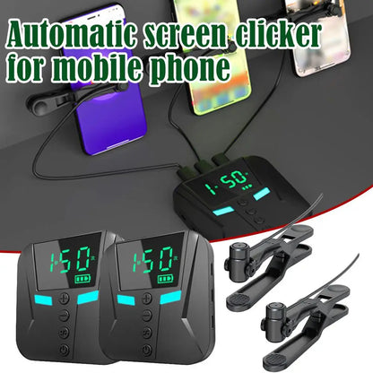 9/8/7/6/5/4/3/2/1 Heads Phone Screen Clicker Automatic Grabber Clicking 50 Instant Points Per Second Silent For Games Shopping