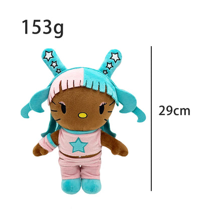 New Hello Kitty Ken Carson Rapper Trippie Taylors Plush Toy Doll with Clothes Stuffed Soft Plush Toys Fans Collect Gifts