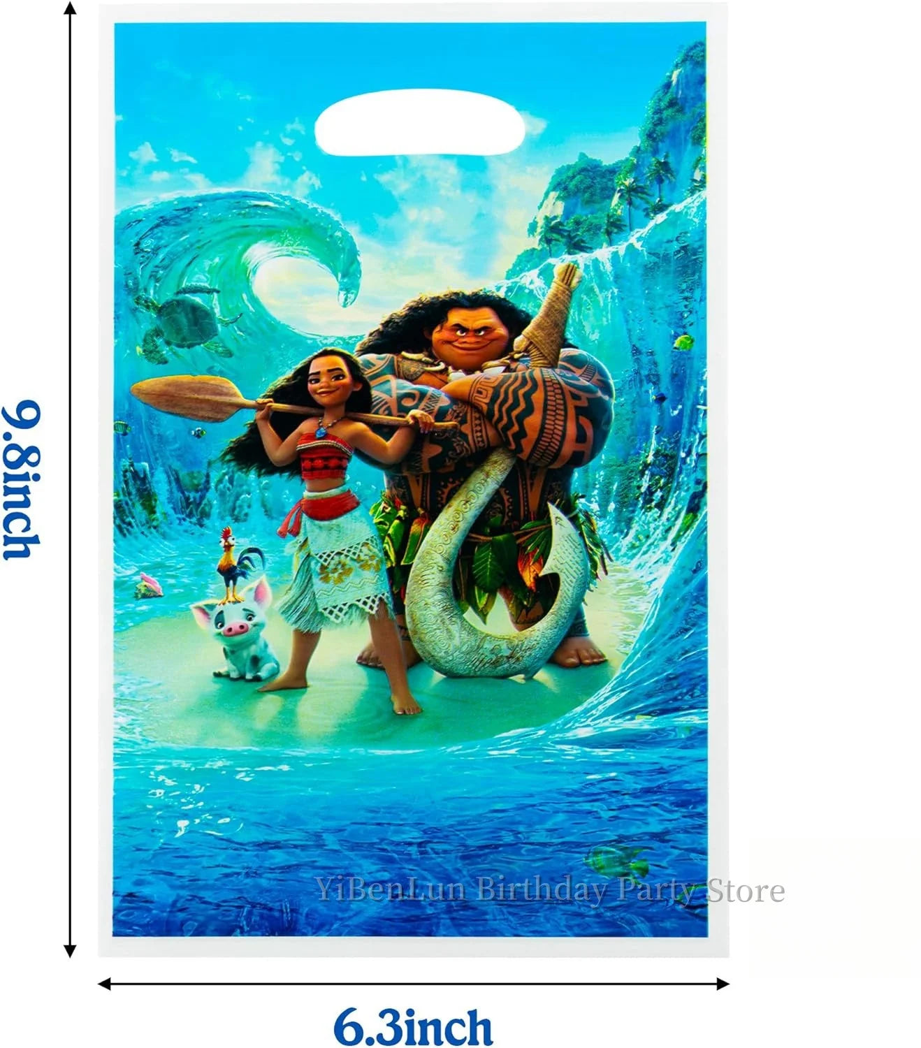Disney Moana Gift Bags Birthday Party Decor Princess Goodie Bag Candy Gift Packaging Baby Shower Kid Girls Favors Party Supplies