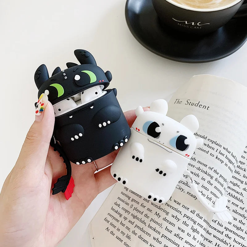 Dragon For Airpods 1 2 3 4 Pro Pro 2 Pro 3 Cute Silicone Earphone Case Accessories Cover
