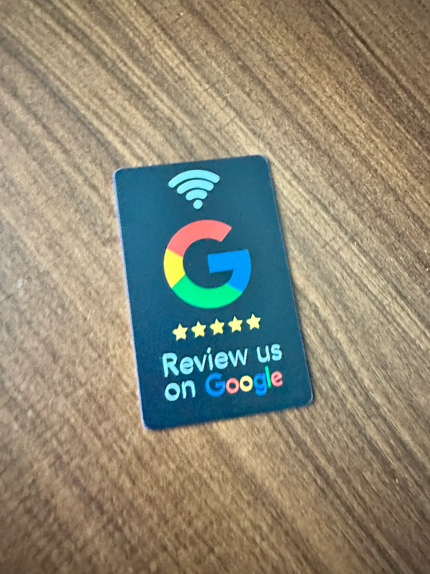 NFC 215 Programmable Card - Google Review Sticker, 13.56MHz Waterproof NFC Tag, Stand Table Station for Business Promotion