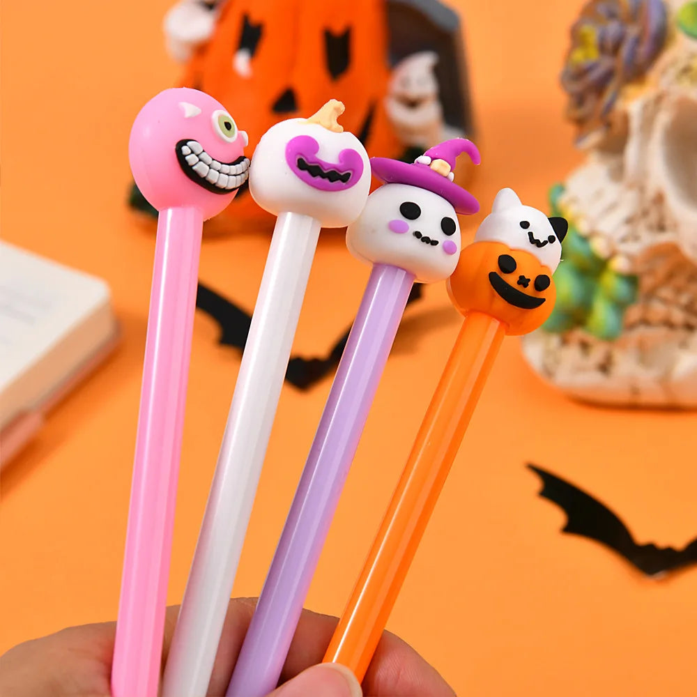 10-50Pcs Cartoon Neutral Pen Halloween Gift Student Prize Writing Tool Water-based Pen Cute Styling Sign pen