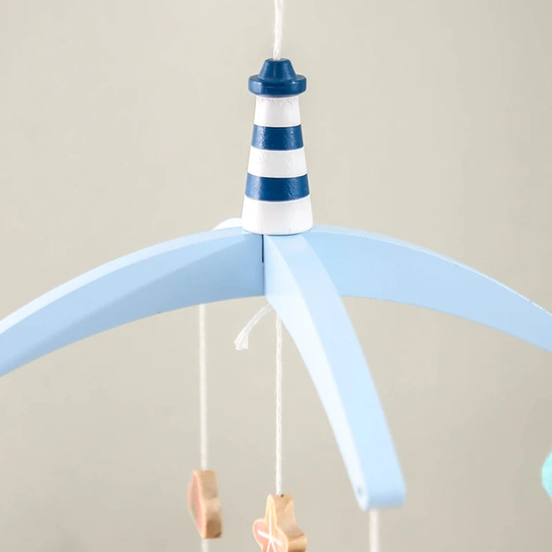 Newborn Baby Rattles Toys 0-12 Months Soft Felt Whale Bed Bell Infant Mobile Crib Hanging Musical Carousel Toy Boys Girls Gift